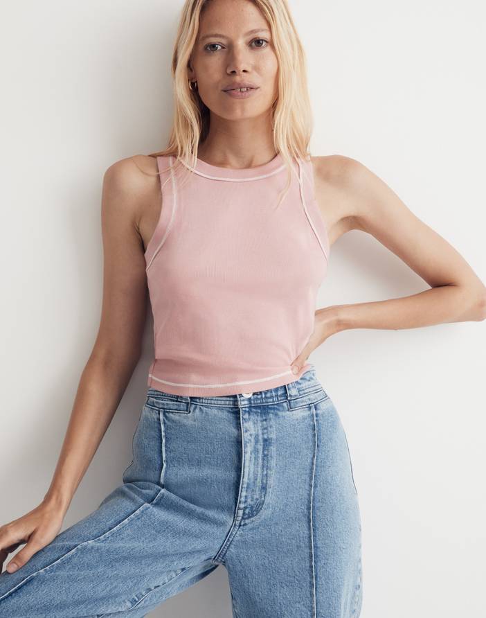 Supima® Rib Crop Tank | Madewell