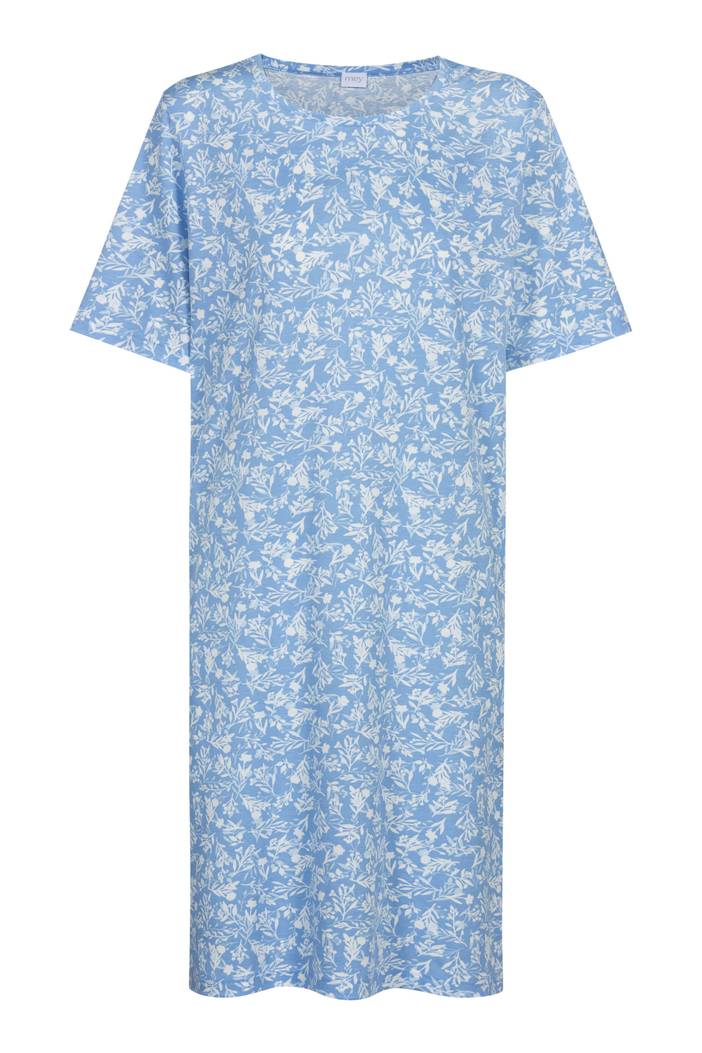Nachthemd Serie Flower Meadow Blue Silk | Mey
