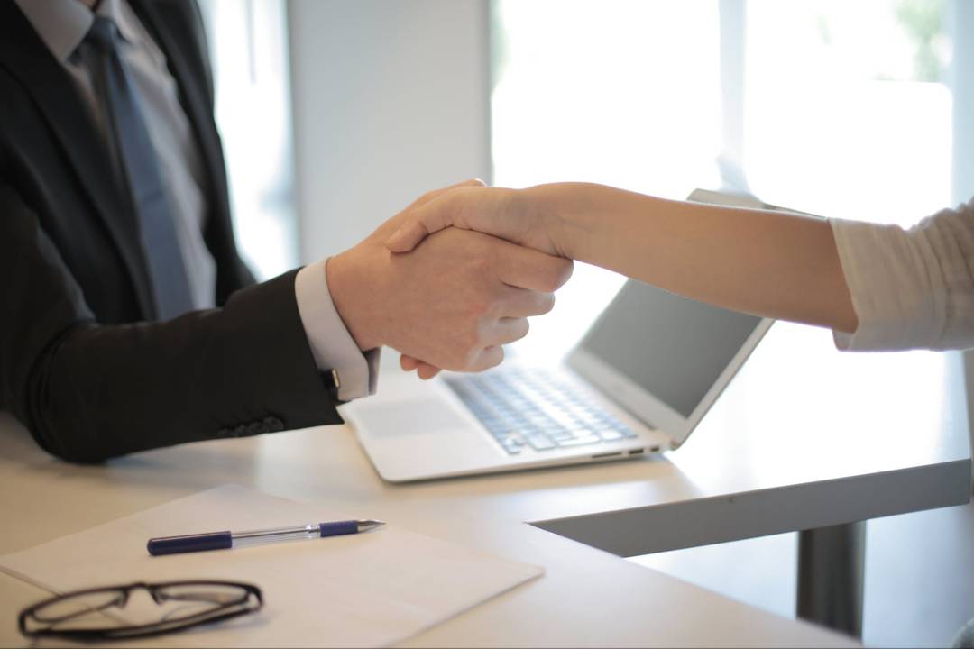 Illustrative image of a professional handshake.