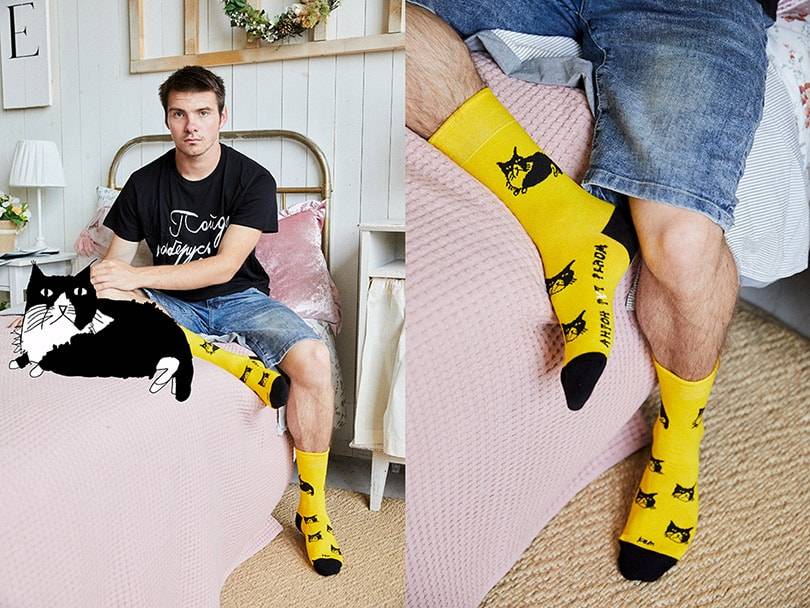 Новая коллаборация St.Friday Socks и фонда "Антон тут рядом"