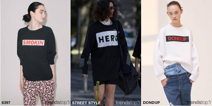 Tendencias de gráficos y estampados para O/I 2018