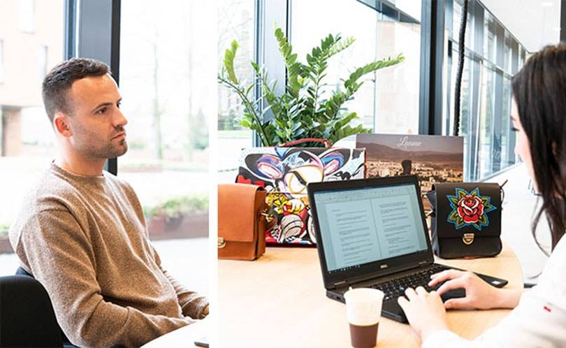 In gesprek met mede-oprichter Rob op het kantoor van Laauw in Waalwijk.