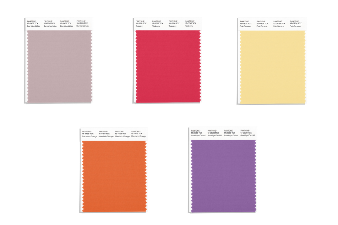LFW spring/summer 2026 colour palette from Pantone