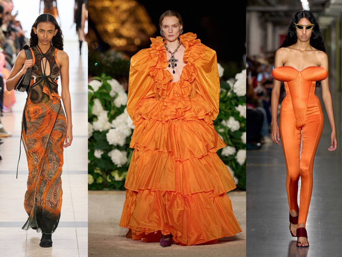 (v.l.n.r.) Ottolinger, Saint Laurent, Gaultier SS26