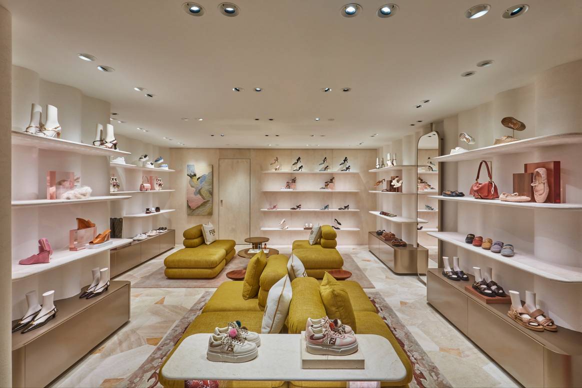 Fendi shoe boutique in Harrods