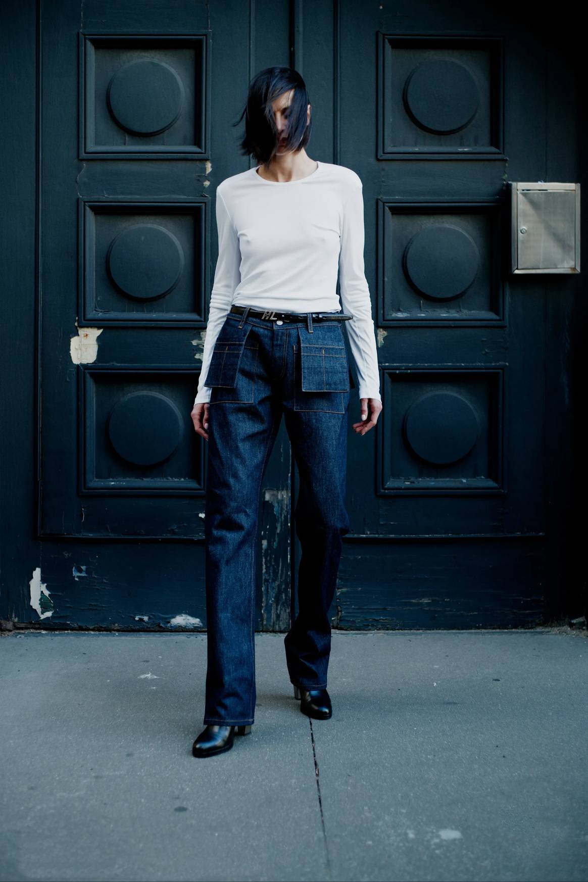 Helmut Lang Pre-Fall 24 dark denim jeans