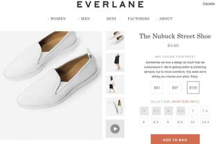 Everlane let’s customer choose sale price