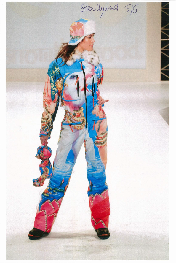 Jean-Charles  de Castelbajac pour  Rossignol — Combinaison de ski  Snowllywood France, 2005 Polyester, fluorofibre, gore-tex, polyamide.