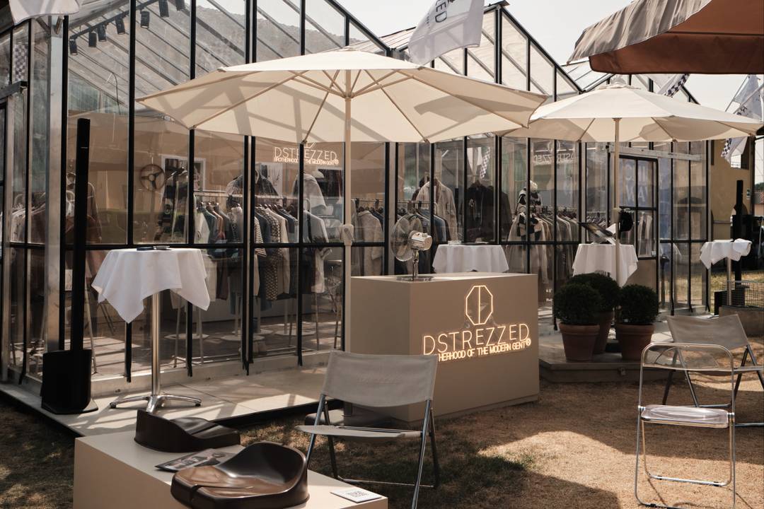 Een voorproefje van Dstrezzed SS26 tijdens Pitti Uomo.