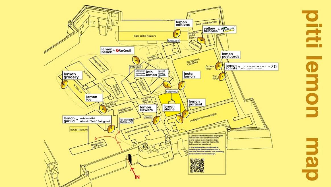 Plano de la 106ª edición de Pitti Uomo.