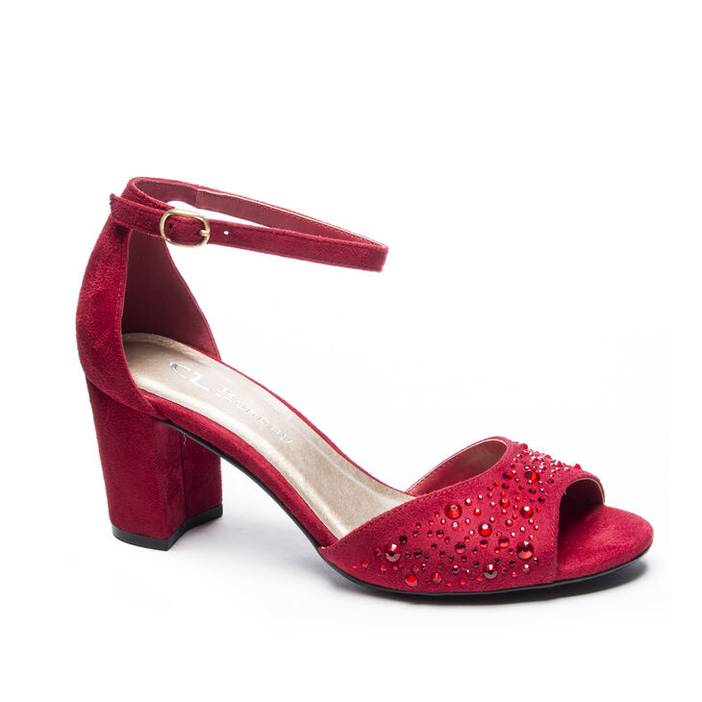 Joella Dress Sandals in Ruby Red | CL by Laundry