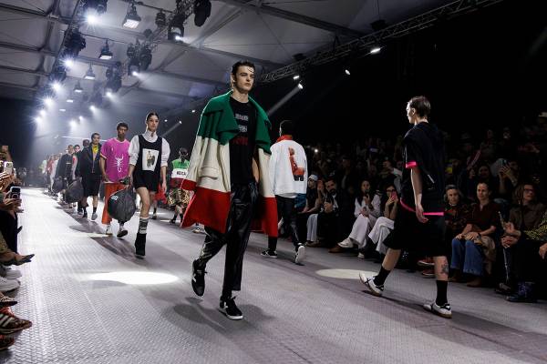 Mexican Ricardo Seco's 'migrant pride' takes over 080 Barcelona Fashion