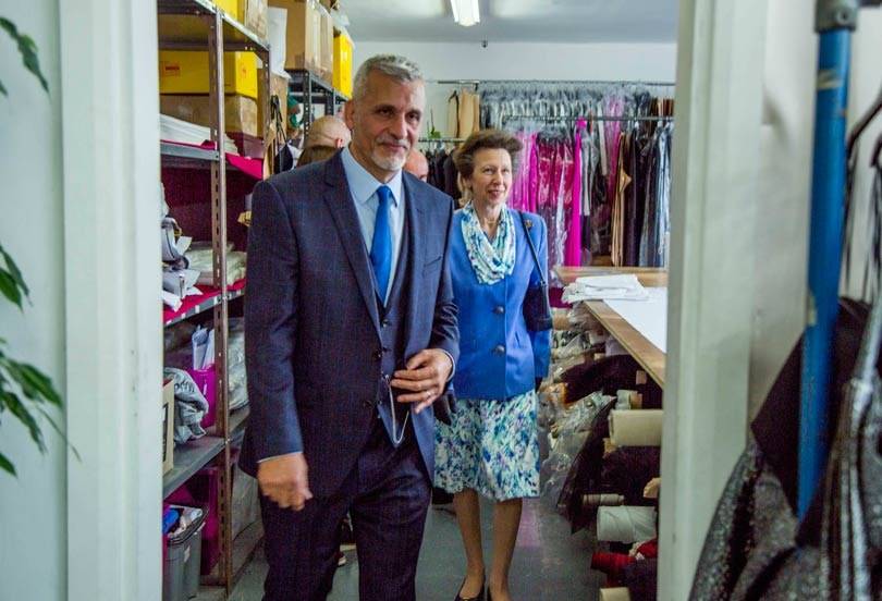 Clothing manufacturer Gosha hosts royal visit