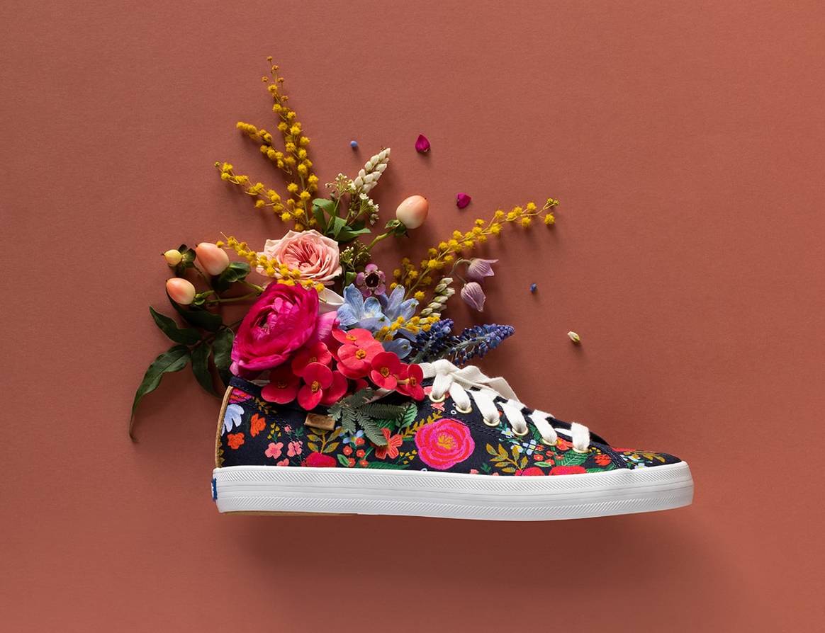 Keds reintroduces vintage styles in new collaboration with Rifle Paper Co.