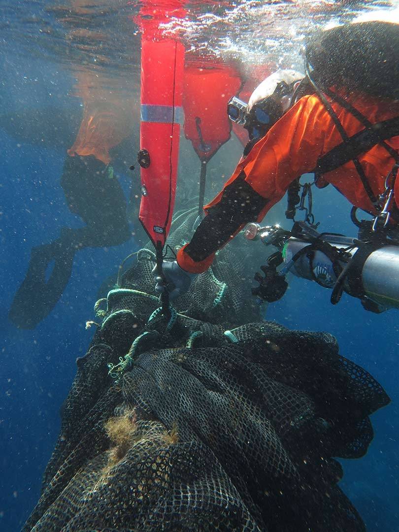 La iniciativa Healthy Seas convertirá redes de pesca en textiles sostenibles