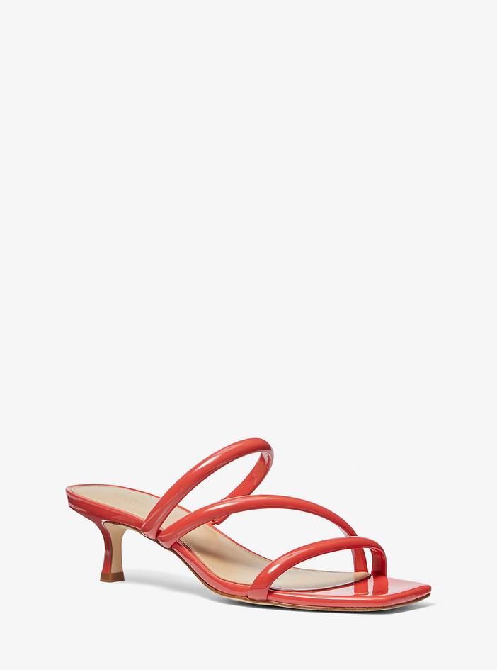 MK Celia Patent Kitten Sandal | Michael Kors