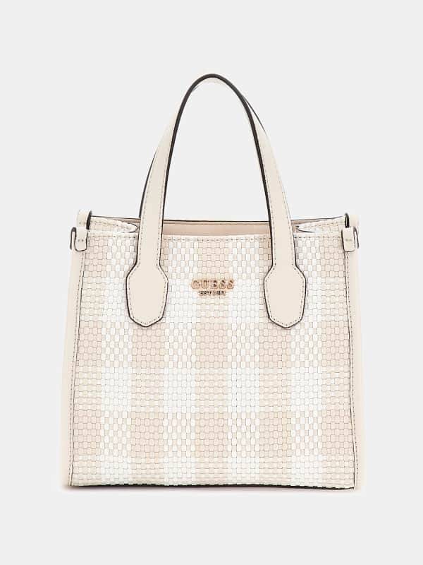Mini-Handtas Silvana Vichy-Print | GUESS