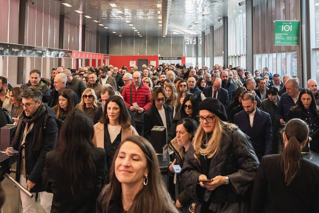 Interior of the Milan-Rho exhibition centre during the 101st edition of the international trade show MICAM Milano, from February 22 to 24, 2026 in Milan (Italy).