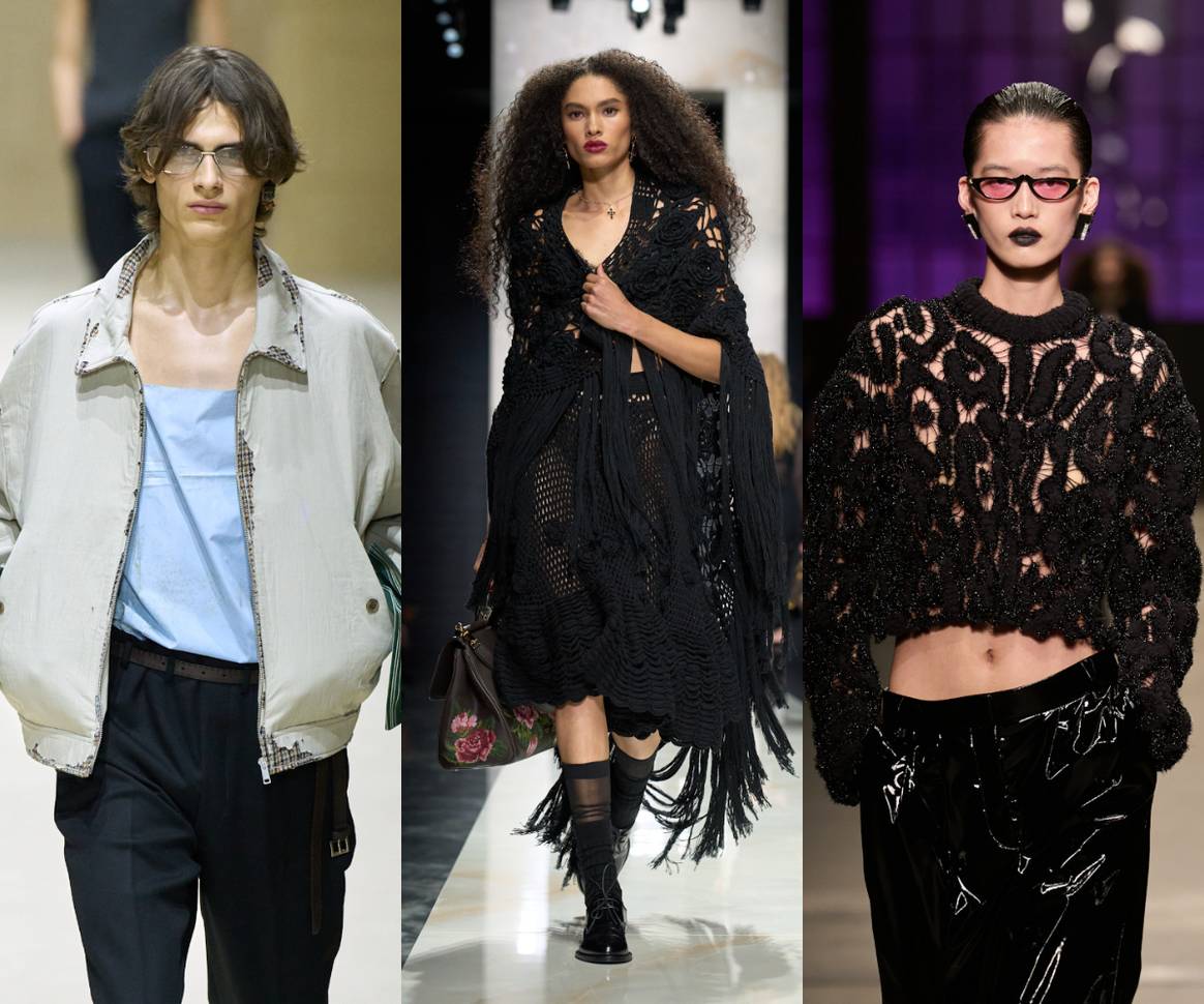 Prada, Dolce & Gabbana, and Roberto Cavalli AW26.