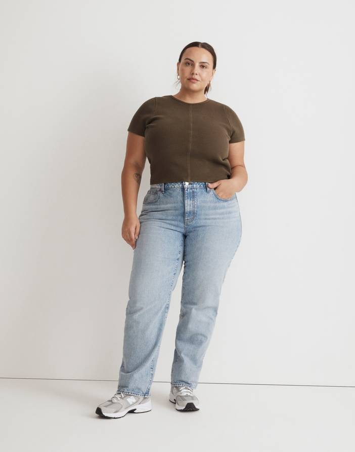 Plus Waffle Knit Crewneck Tee | Madewell