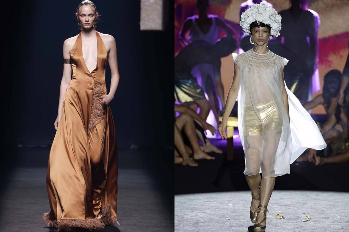 Imágenes colección SS23 de Malne y Maison Mesa en MBFW Madrid, por cortesía de Ifema