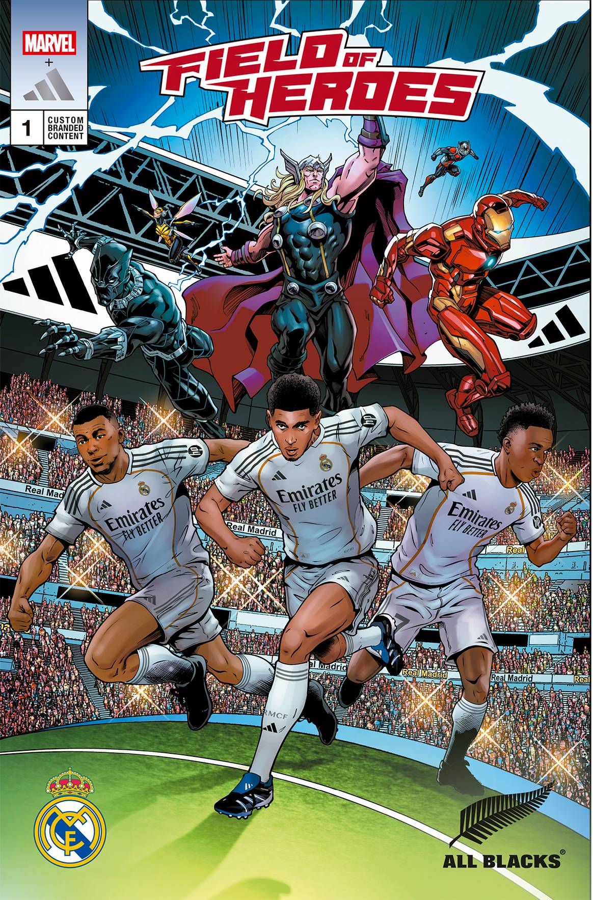 Colección cápsula colaborativa Marvel x Adidas x Real Madrid CF.