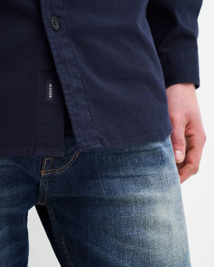 Andrew Overshirt - Duurzaam Overhemd - Dark Navy | KUYICHI
