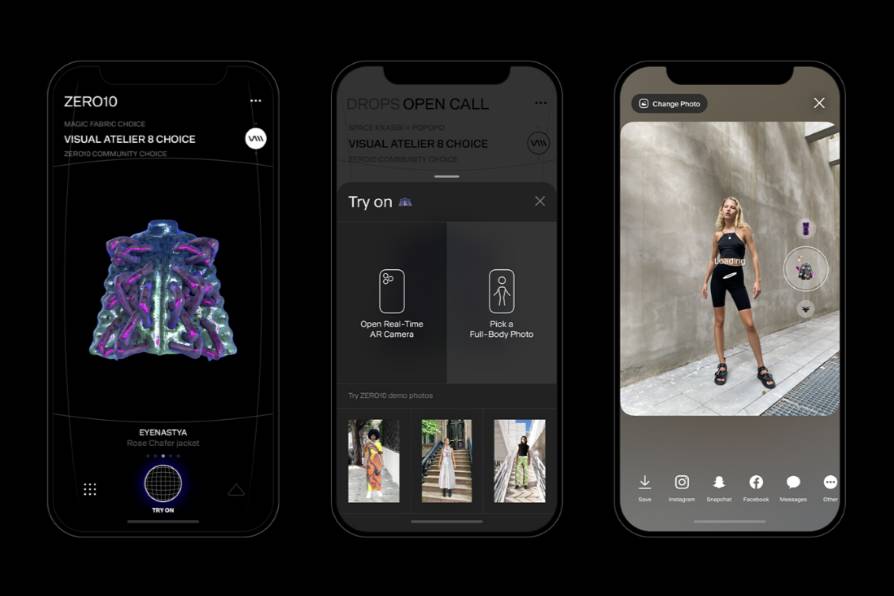 Zero10 Zero10 launches AR Fashion Platform allowing users to create and wear ...