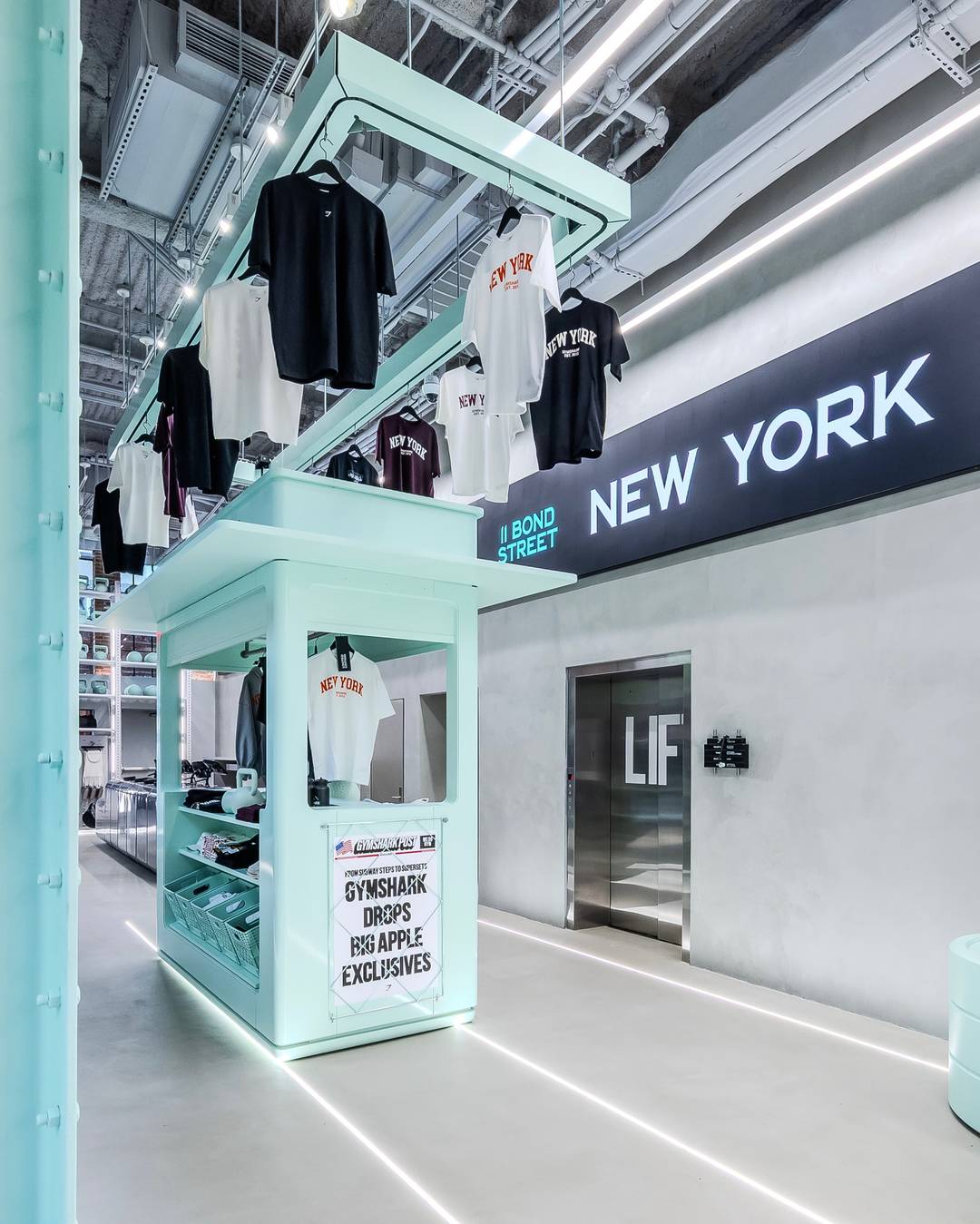 Gymshark New York City flagship at 11 Bond Street