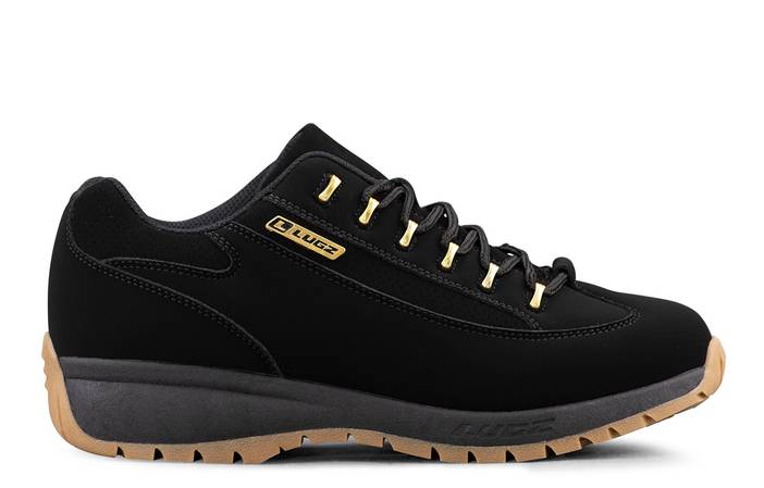 Men's Express Oxford Sneaker (Choose Your Color: BLACK/GOLD/GUM, Choose Your Size: 6.5) | Lugz