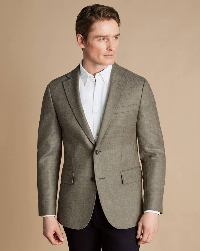 Men's Charles Tyrwhitt Texture Twill na Jacket | Charles Tyrwhitt