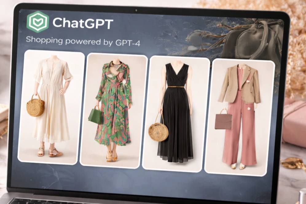 AI generated image of AI powered shopping / Ai agents / Ai discovery