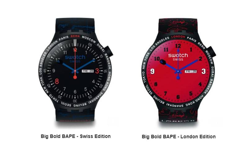 Swatch en BAPE(R) lanceren gezamenlijke collectie