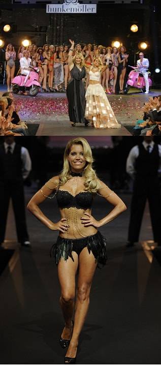 Alles draait om Sylvie van der Vaart in Hunkemöller show