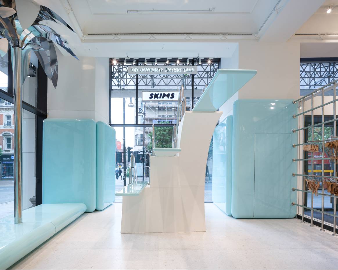 Pop-up store Skims à Selfridges. Crédit photo : Skims