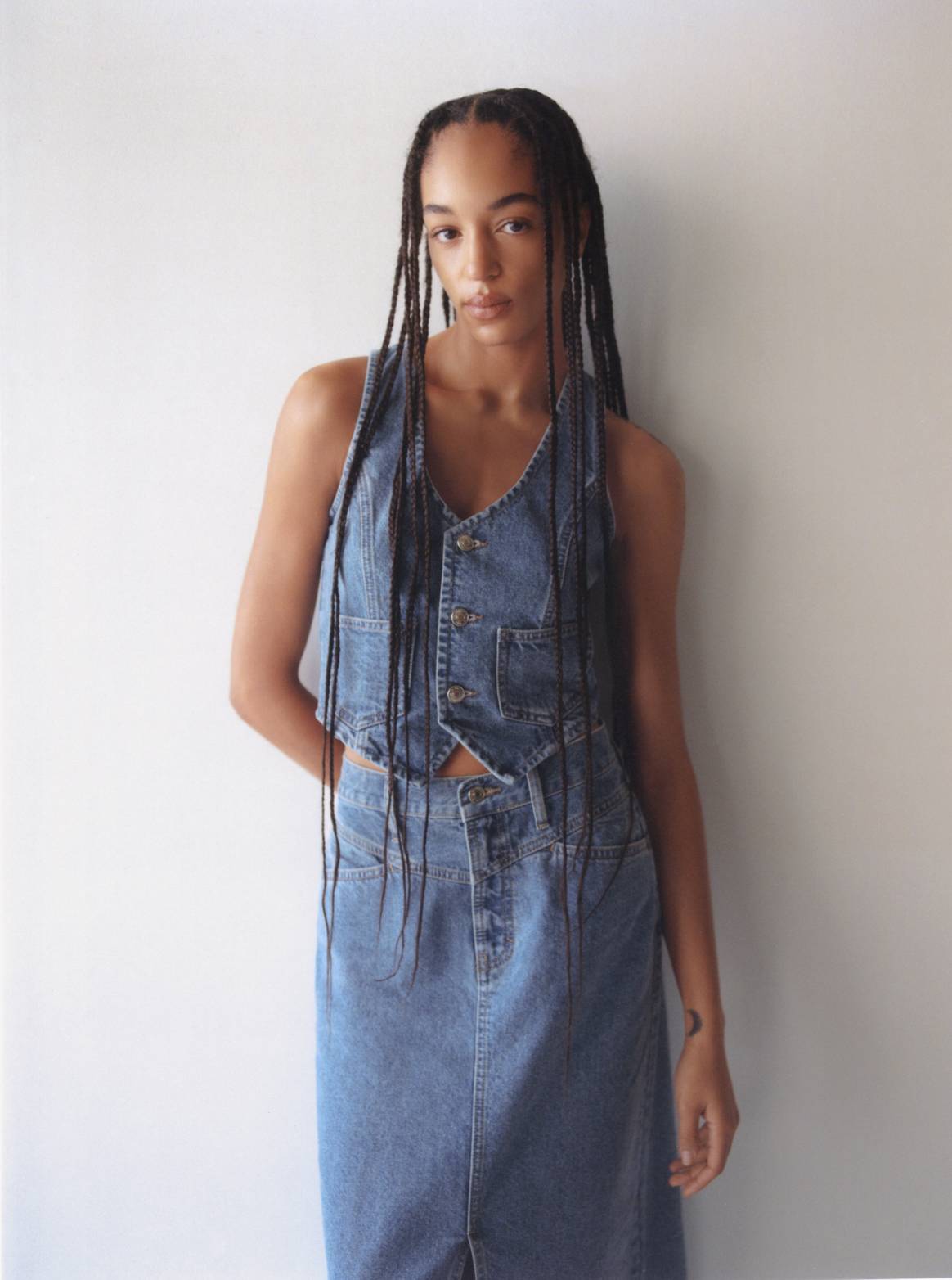 Mango's denim collection utilising circular criteria in production. Image: Mango