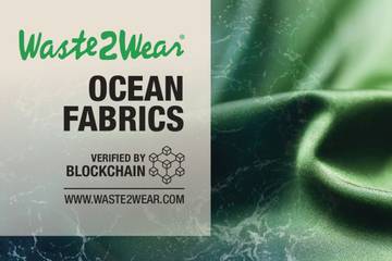 Waste2Wear präsentiert welterste, Blockchain-geprüfte Kollektion von Stoffen aus Meeresplastik