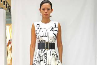 Central Saint Martins' students sketch end up on the Alexander McQueen catwalk