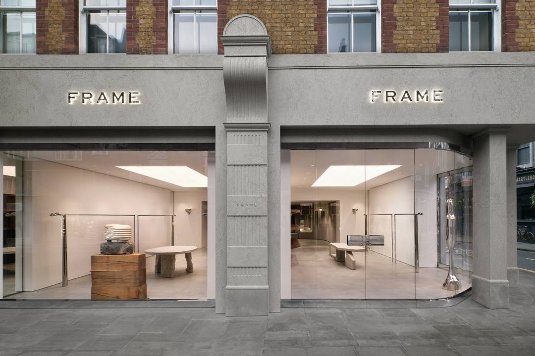 Frame store at 94 Marylebone High Street, London