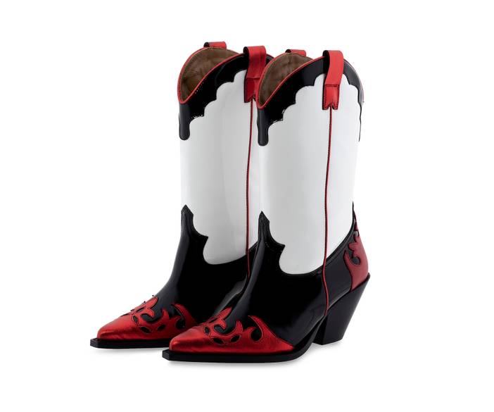 TORAL MULTICOLORED METALLIC BOOTS | Toral Shoes