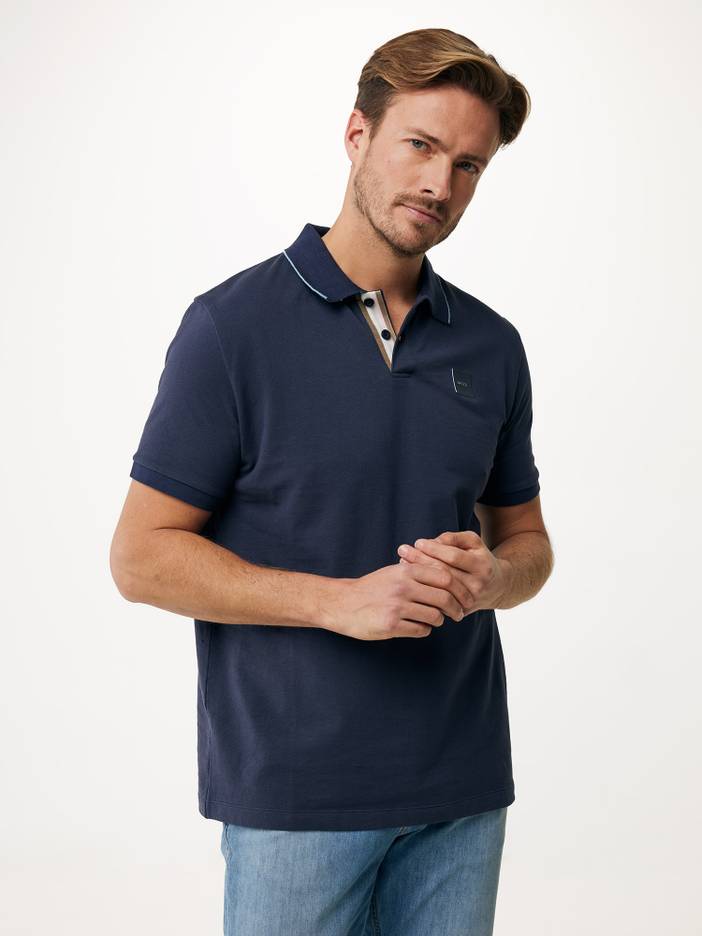 Polo met Tipping Navy | Mexx