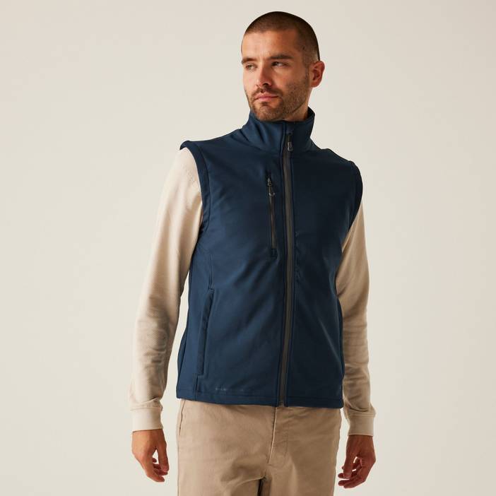 Professional Men's Eco-friendly Honestly Made Recycled Printable Softshell Bodywarmer Navy | Regatta