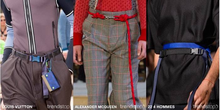 Accessoires pour Hommes Printemps-Eté 2018 vus sur les Défilés