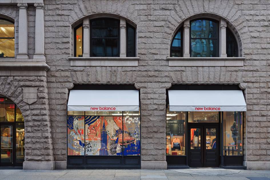 New Balance NYC flagship store reopening interior design