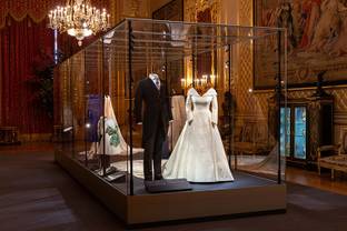 Princess Eugenie’s wedding dress goes on display