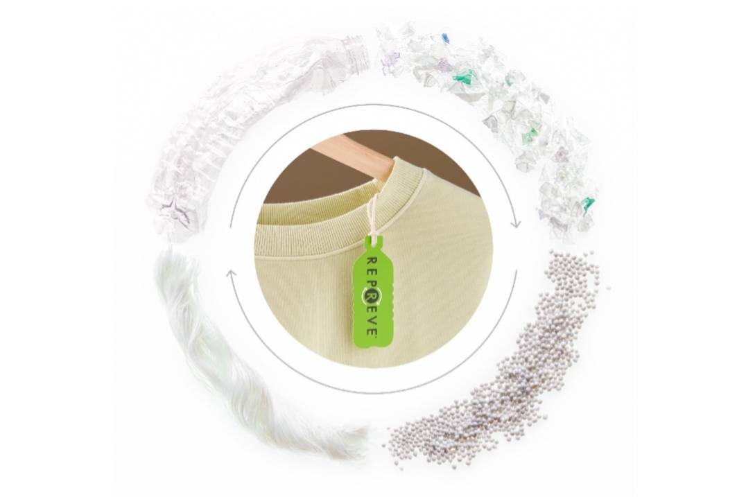 Garment made with Repreve fibres.