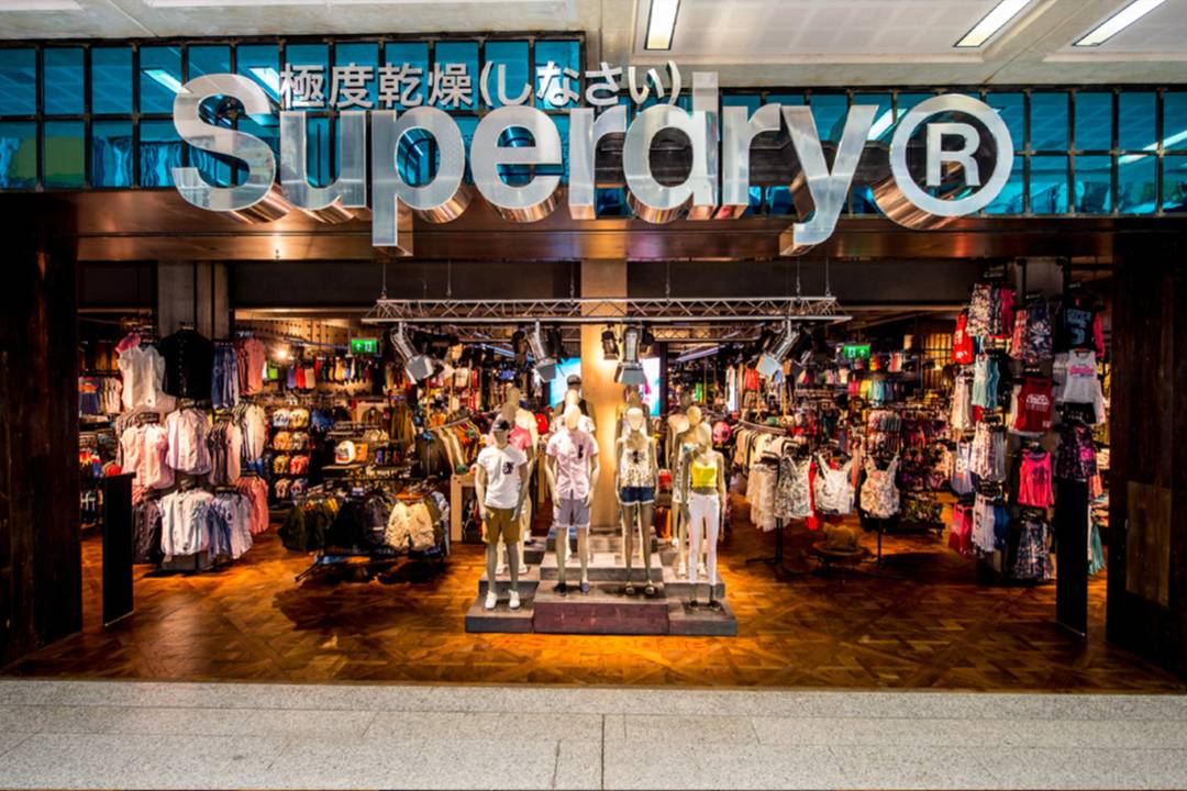 Superdry storefront.