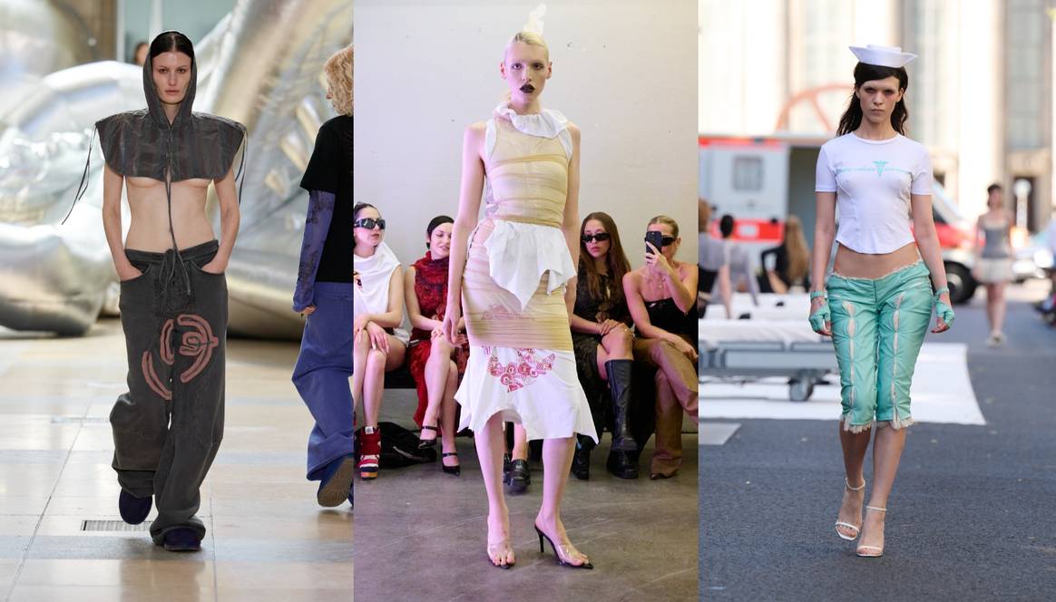 Von links nach rechts: Lueder, Laura Gerte, Clara Miramon SS26