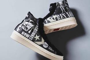 Converse links LA-based brand Pleasures for new Pro Leather footwear