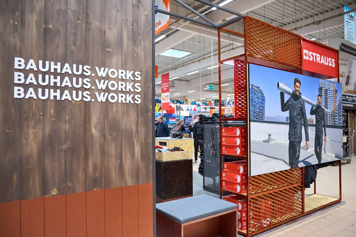 Strauss eröffnet Pop-ups bei Bauhaus